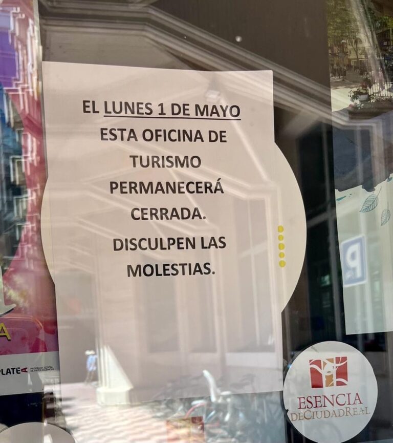 El PP critica el cierre de la Oficina Municipal de Turismo y de todos los museos de Ciudad Real durante el puente del Primero de mayo 