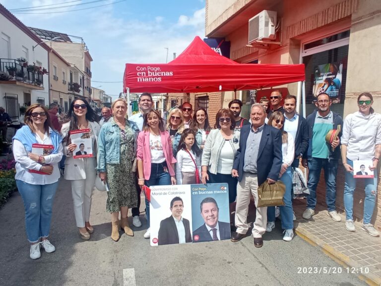 Juan Pablo Barahona y su equipo sale a la calle para contar su proyecto “de avance y progreso” para Moral de Calatrava