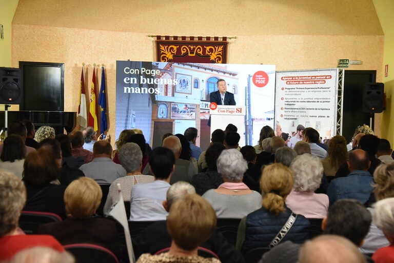 Page apela al «camino seguro» que representa el PSOE: «Con nosotros no van a tener que perder el sueño»