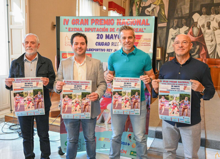 El polideportivo Rey Juan Carlos de la capital acoge el sábado el IV Premio Nacional Diputación de Ciudad Real de Atletismo