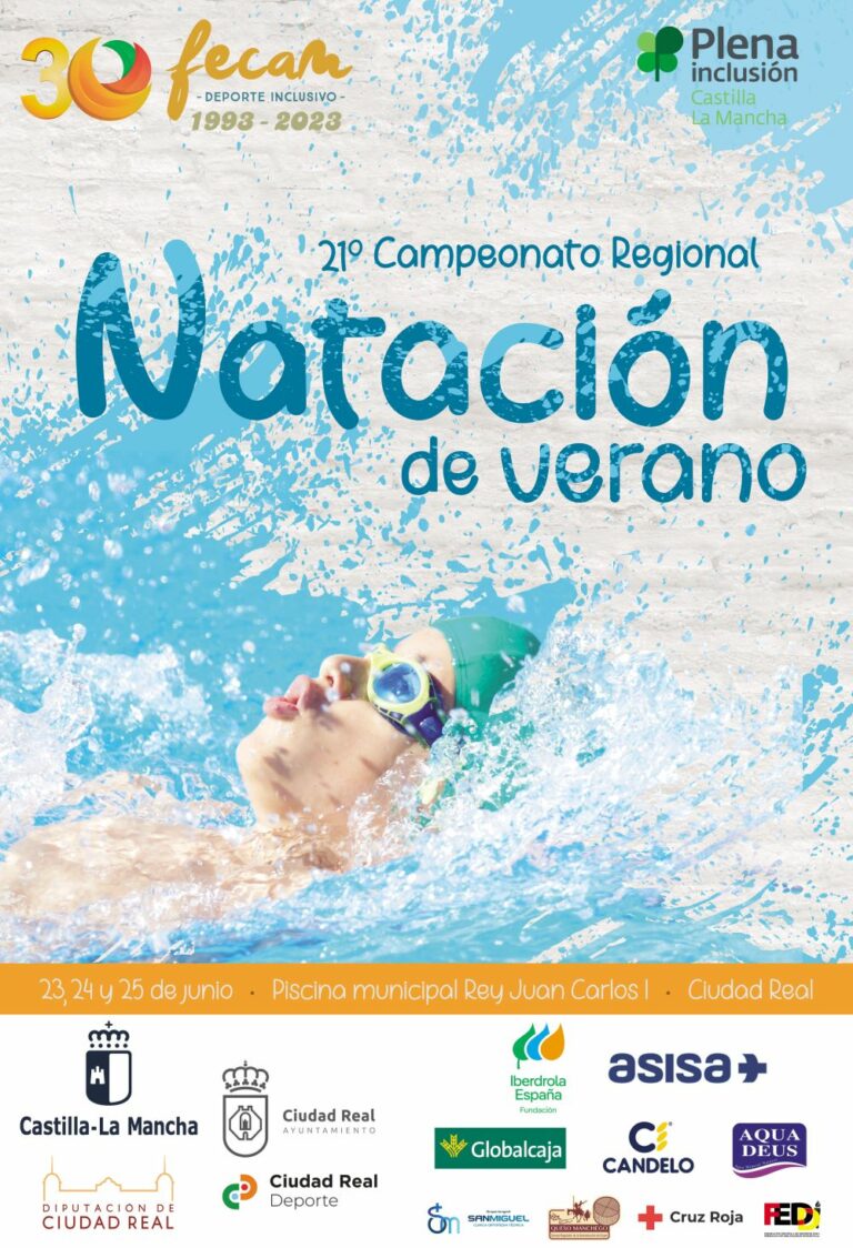 El Campeonato Regional de Natación de Verano vuelve con fuerza a Ciudad Real