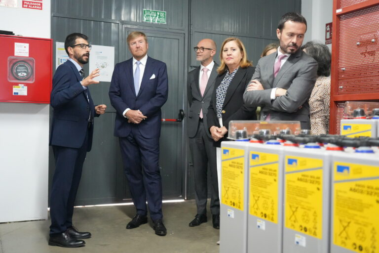 La visita del rey de los Países Bajos al CNH2 de Puertollano amplía aún más la dimensión internacional de este centro