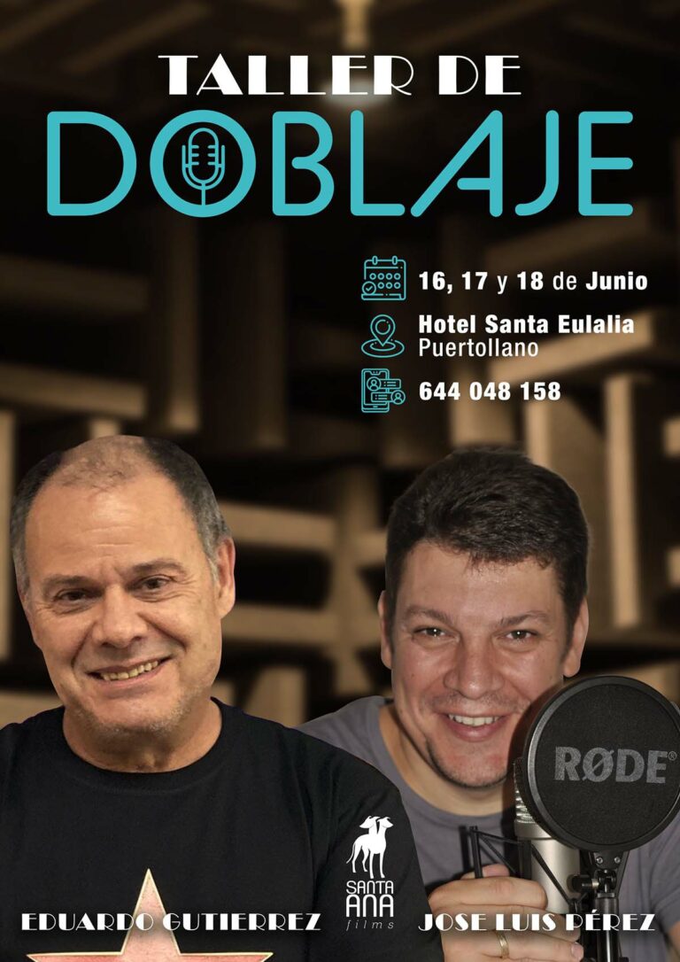 Santa Ana Films organiza un taller de doblaje en Puertollano