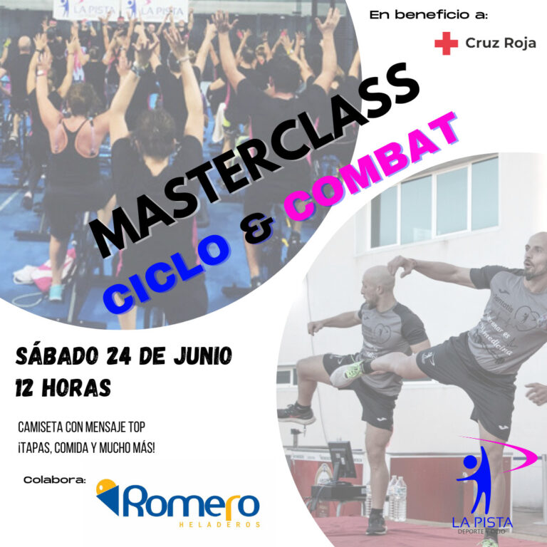 La Pista Deporte y Ocio organiza una masterckass solidaria a beneficio de Cruz Roja