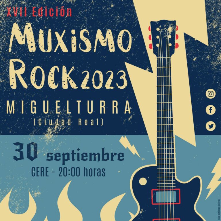 Ya hay fecha para el XVII Muxismo Rock 2023: 30 de septiembre en Miguelturra