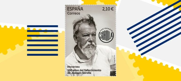 Correos, el Museo Sorolla y la Fundación Museo Sorolla presentan un sello que conmemora el centenario del fallecimiento de Joaquín Sorolla