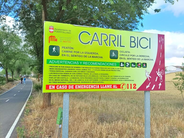 Puertollano: Nueva cartelería en la Dehesa Boyal y carril-bici alertará de la prohibición de hacer fuego en espacios naturales