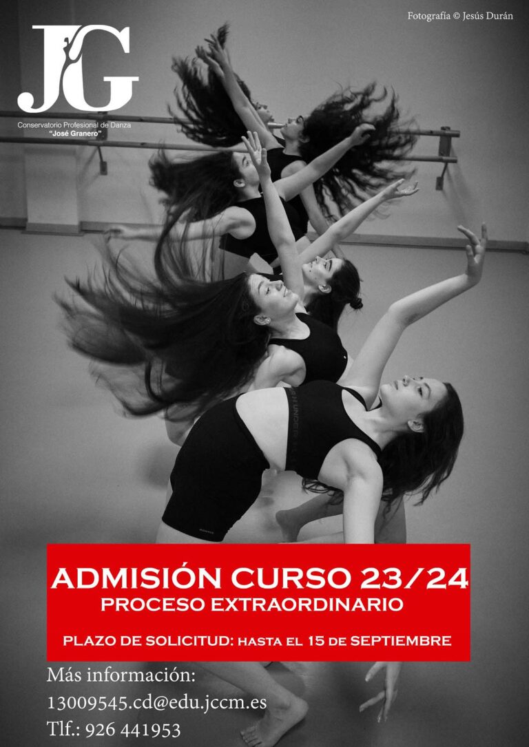 Puertollano: El Conservatorio de Danza abre el plazo extraordinario de admisión de enseñanzas elementales y profesionales