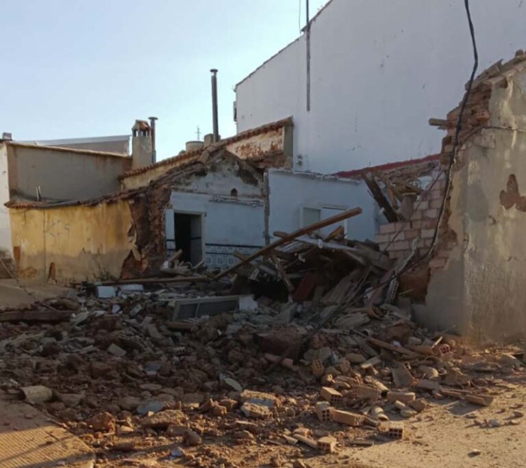 Puertollano: Se derrumba una casa en la calle Callao