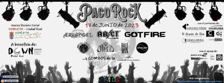 Poblete alberga una nueva edición de PacoROCK Festival