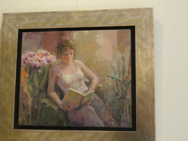 El excelente pintor puertollanense Ricardo Cejudo expone en la prestigiosa galería Sharon Art de León