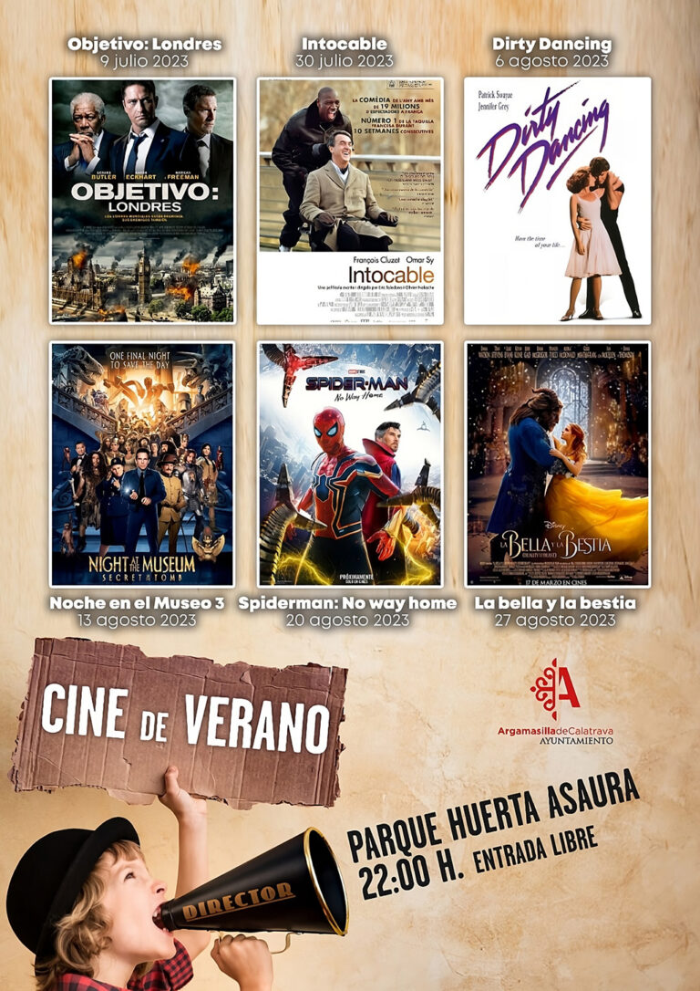 Vuelven las noches dominicales de cine estival en Argamasilla de Calatrava