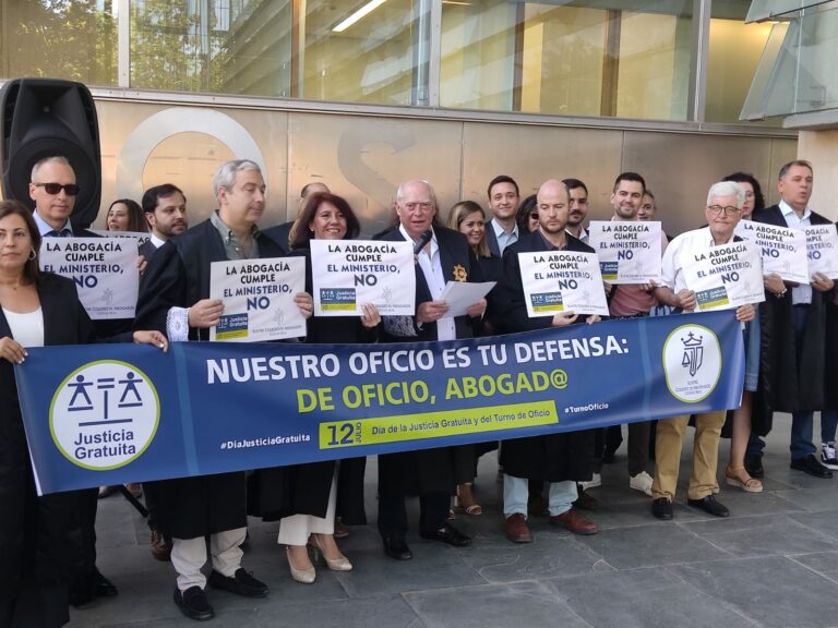 Los letrados y letradas del Turno de Oficio expresan sus reivindicaciones en el Día de la Justicia Gratuita y el Turno de Oficio 2023