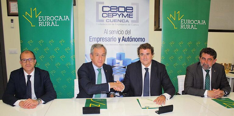 Eurocaja Rural y CEOE CEPYME Cuenca fortalecen su compromiso para dinamizar la economía conquense 
