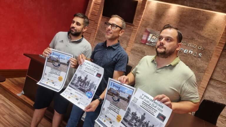 Valdepeñas acoge a 190 ajedrecistas este fin de semana en el V Open Los Molinos y un torneo blitz nocturno