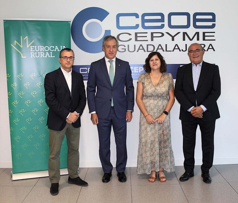 Eurocaja Rural y CEOE-CEPYME Guadalajara suscriben un nuevo convenio para favorecer la economía de la provincia