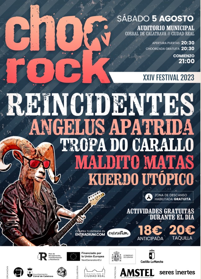 El choorock más metalero de los últimos años llega a Corral con Reincidentes como cabeza de cartel