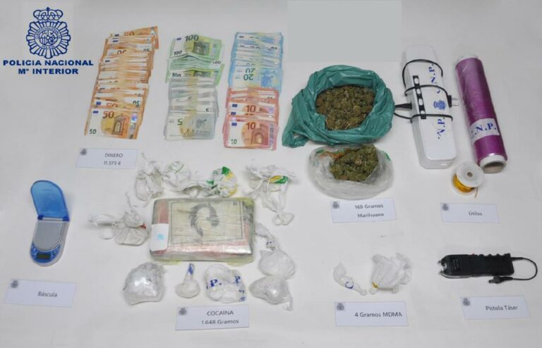 La Policía Nacional detiene a los tres máximos responsables de un grupo criminal dedicado al tráfico de cocaína en Miguelturra