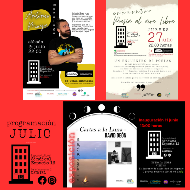 Monólogo adulto y risas este sábado en Sindical Espacio 13 (Daimiel)