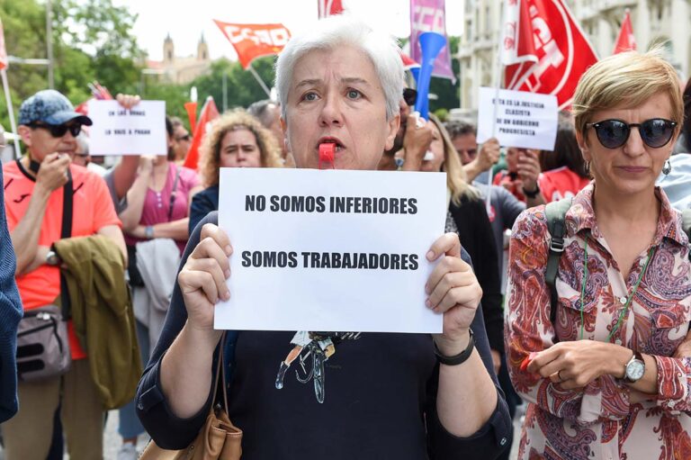 Funcionarios de justicia suspenden la huelga hasta que haya nuevo Gobierno pero avisan de que el conflicto sigue