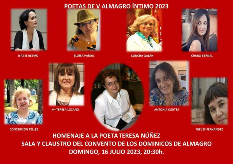 El V encuentro poético-musical «Almagro íntimo» homenajeará a Teresa Núñez González