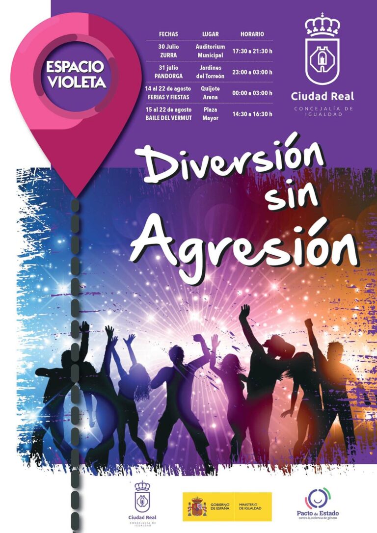 Ciudad Real habilitará ‘Espacios Violeta’ para prevenir agresiones sexuales durante la Pandorga y la Feria de agosto