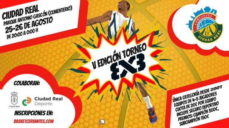 El Basket Cervantes Ciudad Real organiza la 5ª edición del Torneo 3×3 el último fin de semana de agosto