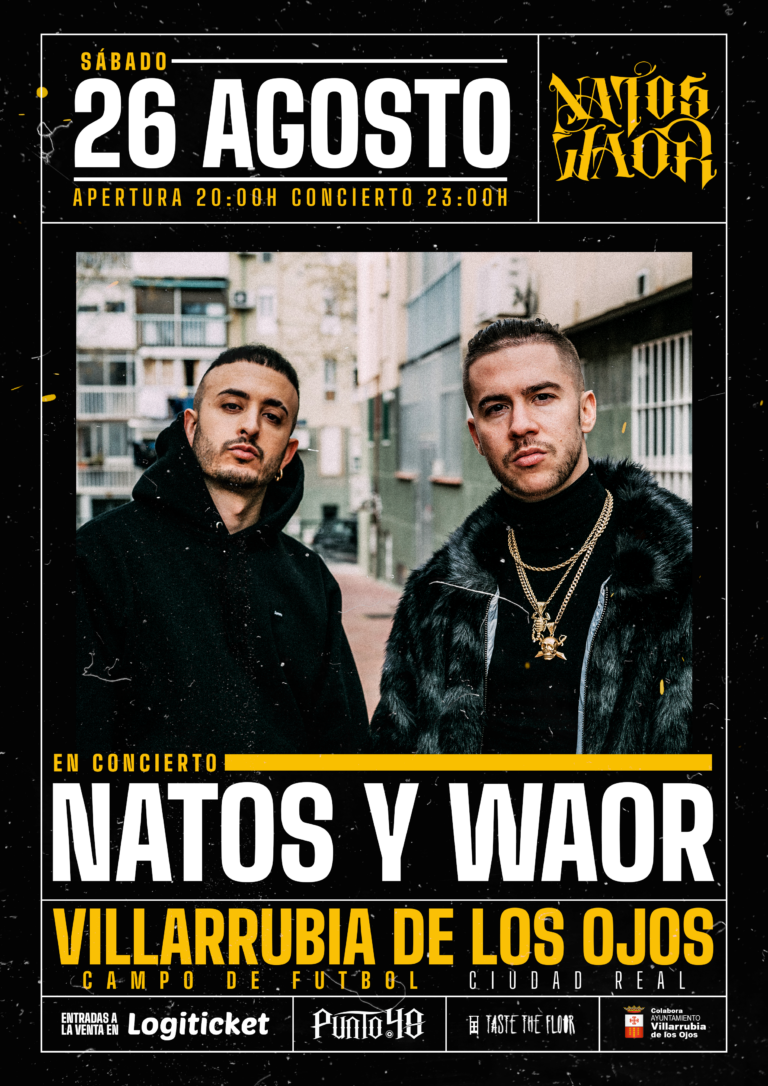 La promotora PUNTO.40 presenta el concierto de Natos y Waor en Villarrubia de los Ojos