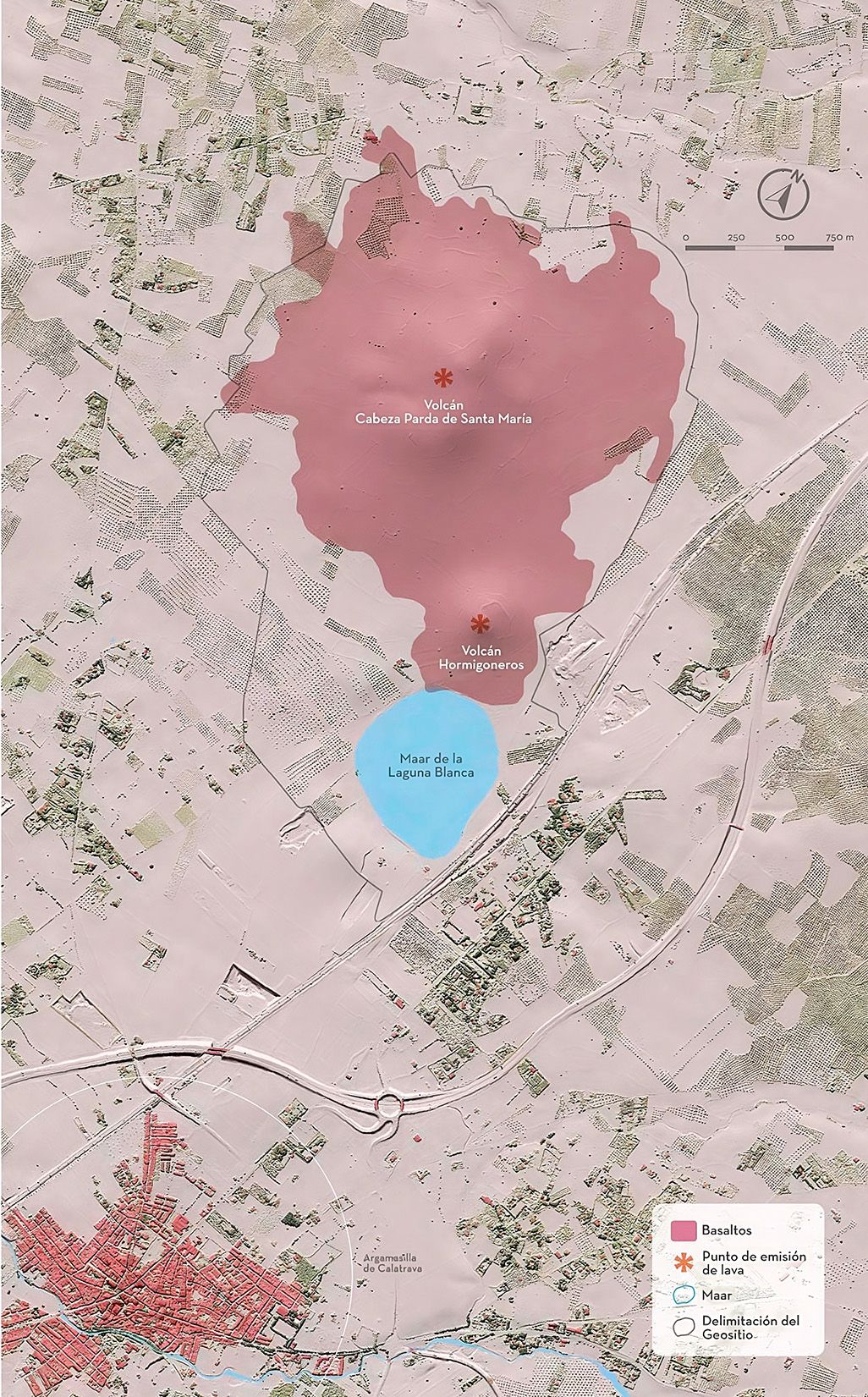 Conjunto Cabeza Parda, Hormigoneros y Laguna Blanca en Argamasilla de Calatrava