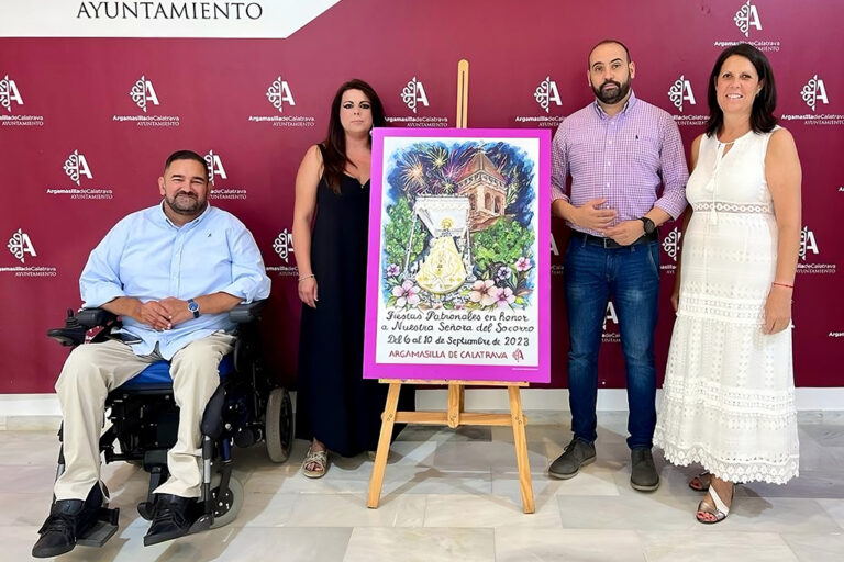 Patricia Cantador, autora del cartel de las Fiestas Patronales 2023 de Argamasilla de Calatrava