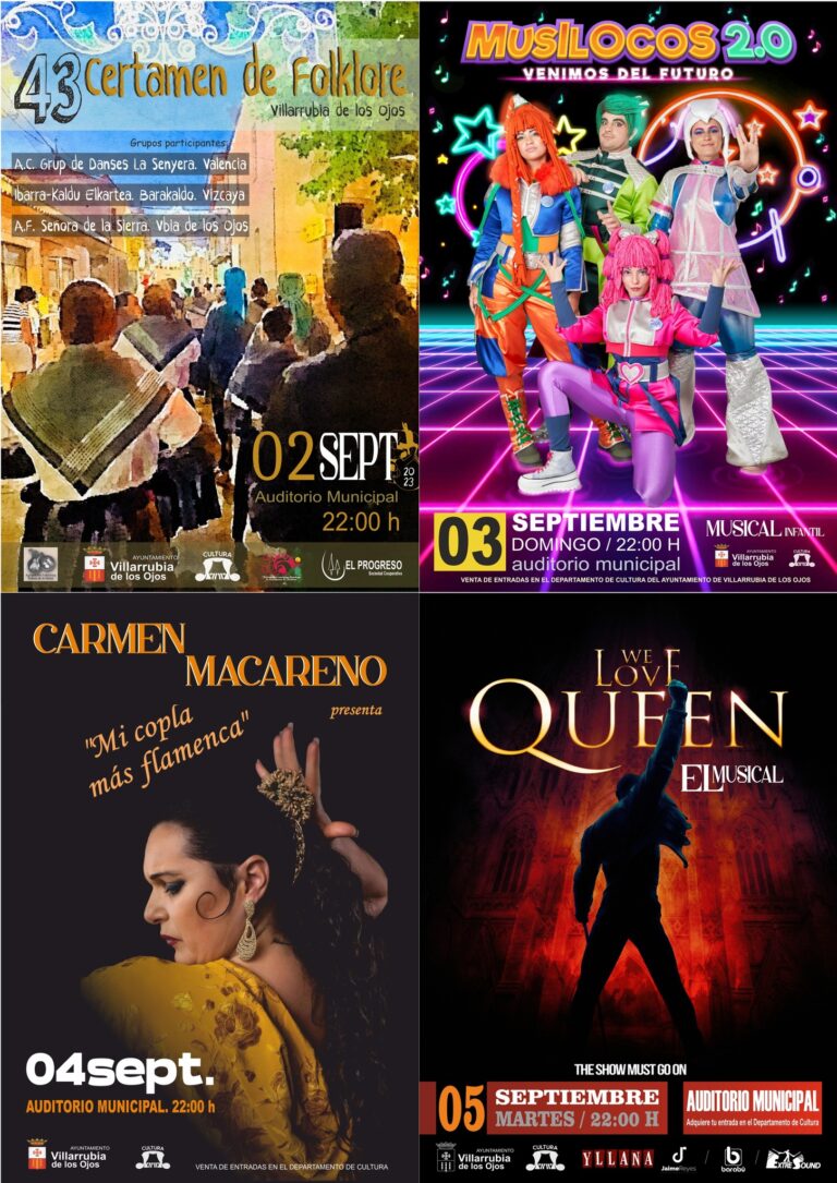 Mercado Medieval, Certamen Nacional de Coros y Danzas y el espectáculo musical “We Love Queen” destacan en la Temporada Cultural de Villarrubia de los Ojos