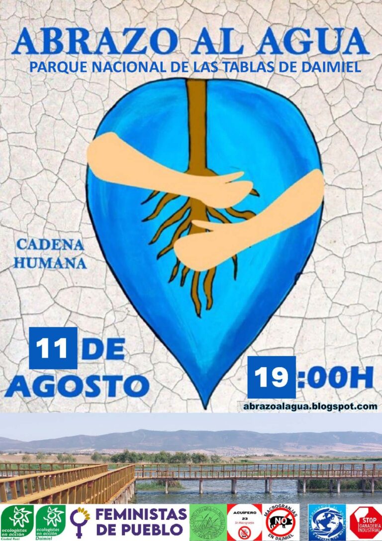 La iniciativa ‘Abrazo al agua’ llegará el viernes a las Tablas de Daimiel