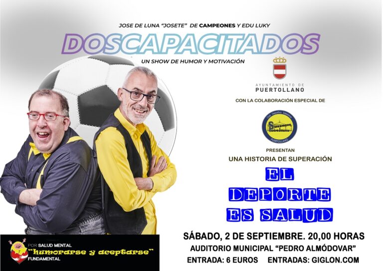 Puertollano: A la venta las entradas del monólogo “Doscapacitados” con José de Luna “Josete” y Edu Luky