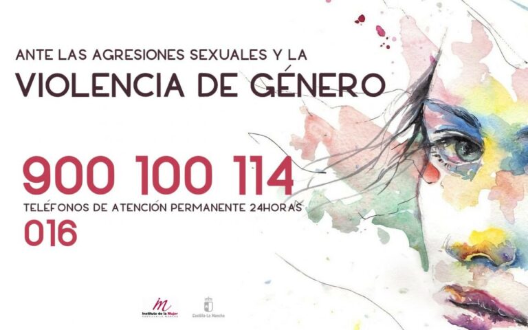 El Gobierno de Castilla-La Mancha recuerda que las líneas 900 100 114 y 016 prestan atención 24 horas, en un verano “complicado” por la violencia de género
