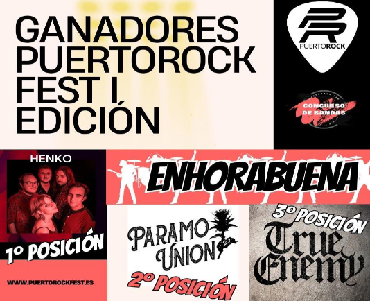 Henko, Páramo Union y True Enemy, ganadores del I PuertoRock Fest