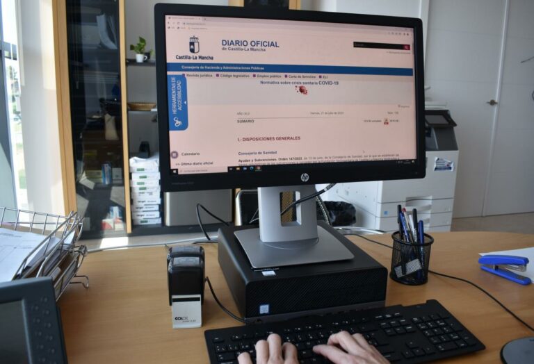 La web del Diario Oficial de Castilla-La Mancha recibe más de un millón de visitas en el primer semestre del año