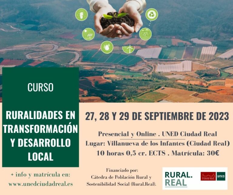 La UNED de Ciudad Real impartirá el curso ‘Ruralidades en transformación y desarrollo local» en Villanueva de los Infantes