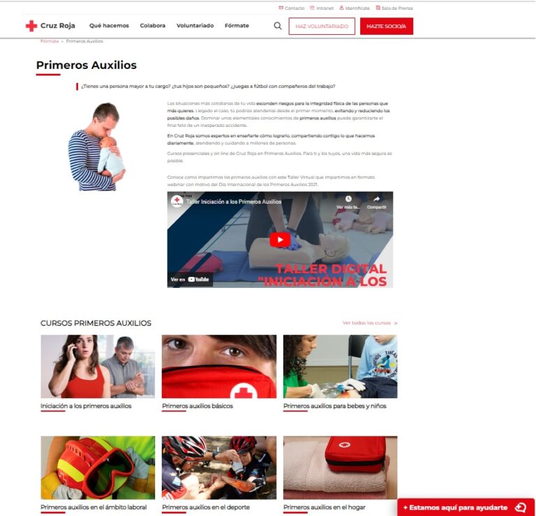 Los primeros auxilios de Cruz Roja ‘se vuelven’ digitales