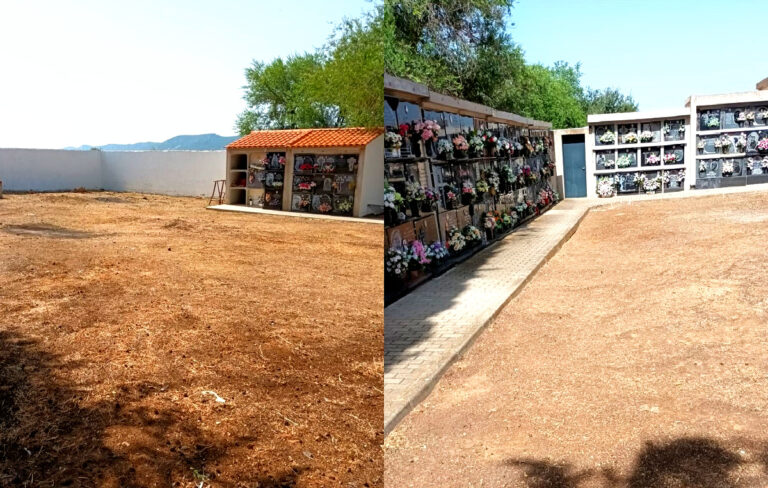 El Ayuntamiento acomete diversas mejoras en el cementerio del Villar de Puertollano