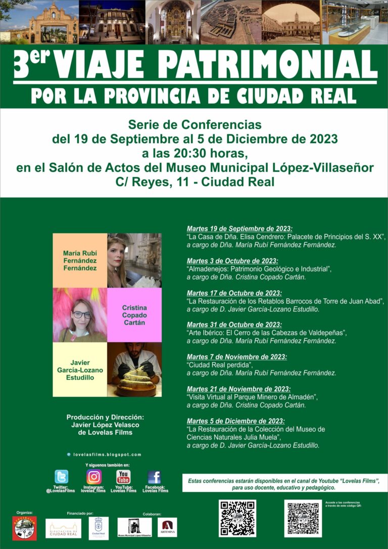 Una conferencia sobre Elisa Cendrero abre este martes el ciclo ‘Viaje Patrimonial por la Provincia de Ciudad Real’