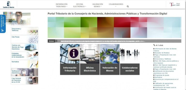 El Portal Tributario de la Administración regional recibe más de medio millón de visitas en el primer semestre del año