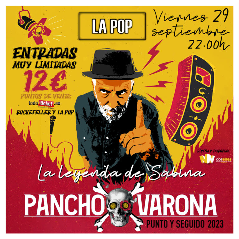 El mítico Pancho Varona ofrecerá su primera actuación en solitario en Puertollano en ‘La Pop’ el 29 de septiembre