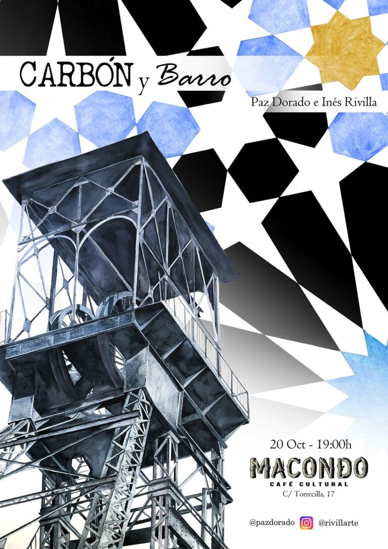 Puertollano: El café cultural Macondo acogerá la exposición «Carbón y Barro» de Paz Dorado e Inés Rivilla