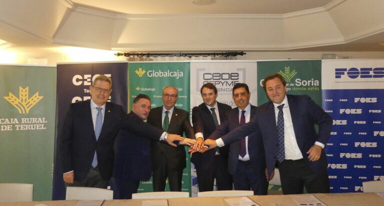 Globalcaja mantiene su alianza con las organizaciones empresariales de Cuenca, Soria y Teruel contra la despoblación
