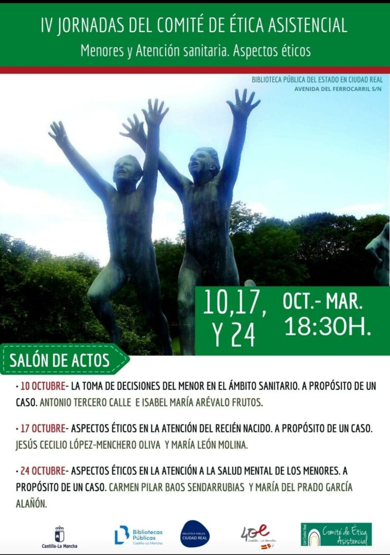 La atención a menores en el ámbito sanitario, objeto de unas jornadas sobre bioética