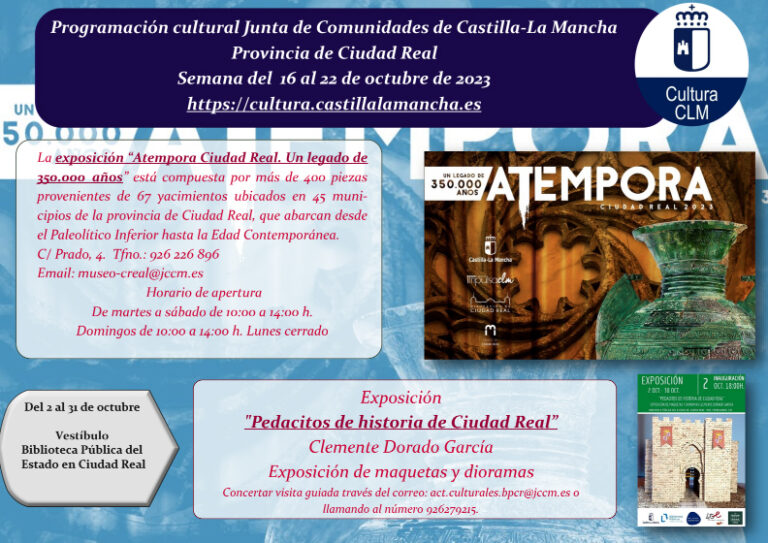 La Red de Artes Escénicas y Música de Castilla-La Mancha recorrerá diversas localidades de la provincia de Ciudad Real durante esta semana