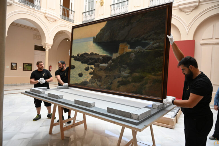 Ciudad Real: La obra “Marina Piccola”, de Ángel Andrade, sale del Palacio Provincial después de 35 años de depósito