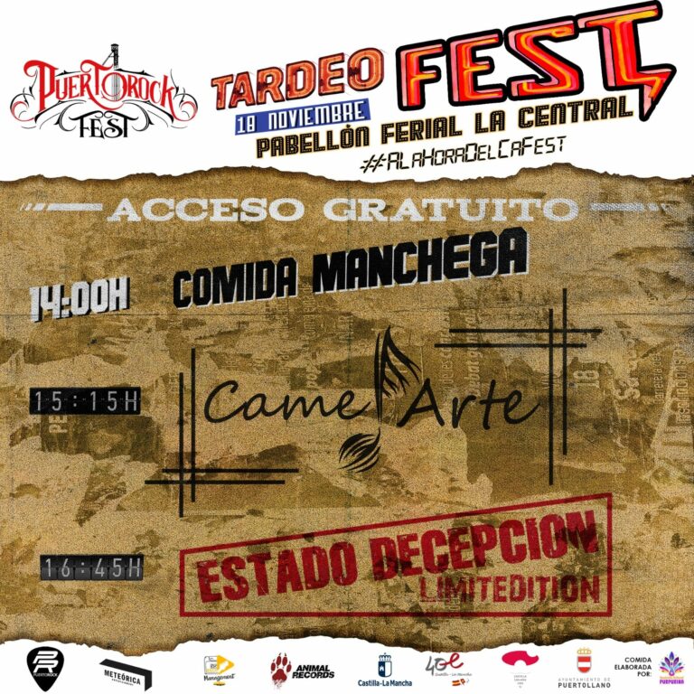 Puertollano: Camelarte y Estado Decepción abrirán el tardeo musical del I Puertorock Fest