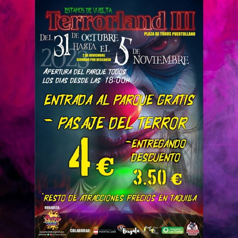 La plaza de toros de Puertollano acogerá el gran evento «Terrorland» con numerosas atracciones y actividades
