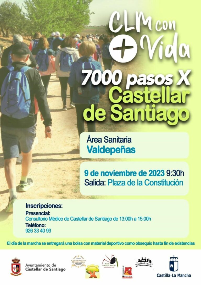 Castellar de Santiago y Chillón se suman al programa 7000PasosX de la Consejería de Sanidad para promover el ejercicio y ocio saludables